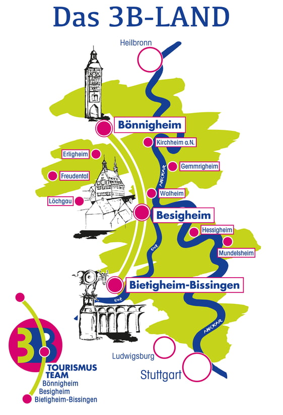 Logo 3B-Tourismus mit Karte