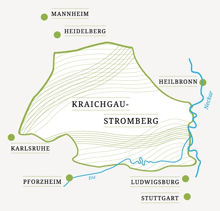 Regionskarte Land der 1000 Hügel